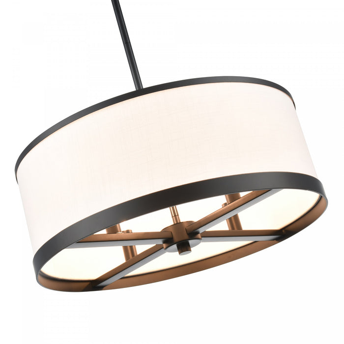 Lustre A 4 lampes High Street De 18 po, Noir