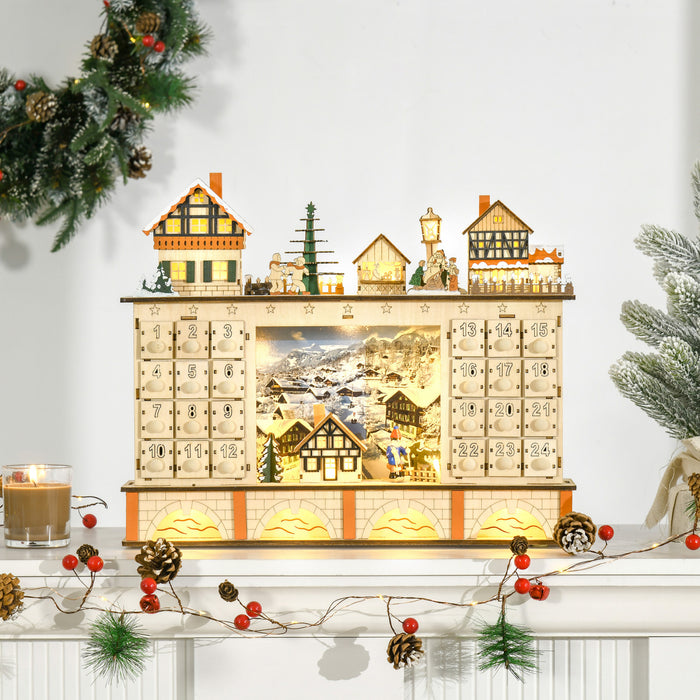 Homcom Calendrier De L'avent De Noel