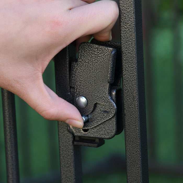 Pawhut Cage D'exterieur Robuste Pawhut 48\" X 41\" Avec Toit En Polyester Resistant Aux Intemperies, Porte Verrouillee Et Cadre Metallique