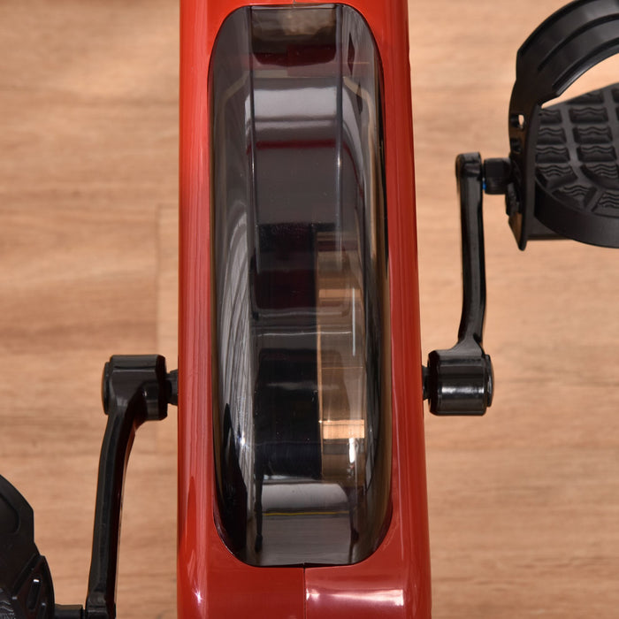 Soozier Velo D'exercice D'entrainement Vertical Pliable Avec 8 Niveaux De Resistance Magnetique Pour L'exercice Aerobique, Rouge