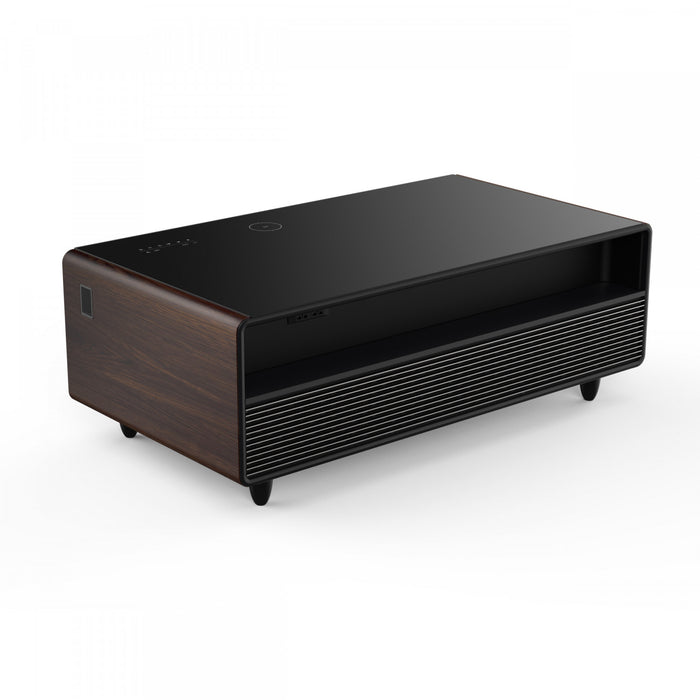 Table basse intelligente Evoluto Tavolo 51 po avec finition en bois – Double zone – FCTFR7006-51WD