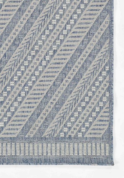 Tapis Transitionnel Livia 6'6\" x 9'0\" en Bleu
