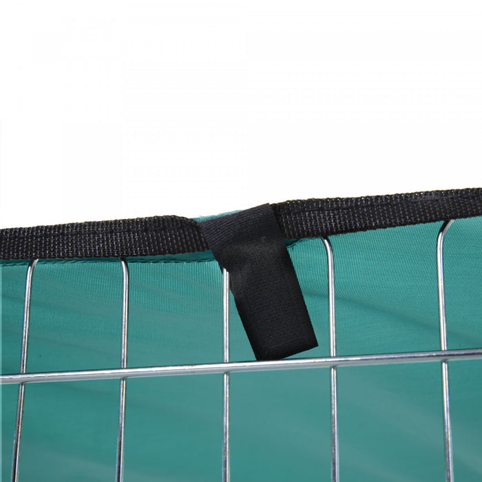 Pawhut Parc Pliable Pour Animal Domestique Avec Couvercle Superieur, Enclos Portable Robuste Pour Chiens, Chats, Poules, Lapins, 6 Panneaux, Cloture Pour Chien, Exterieur/interieur