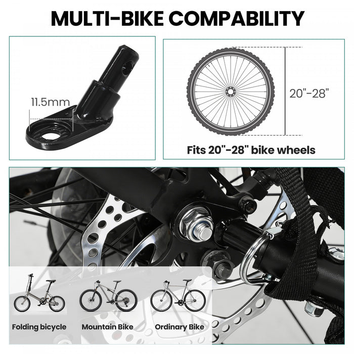 Soozier Remorque Cargo pour Velo avec Roues a Degagement Rapide de 16 Pouces