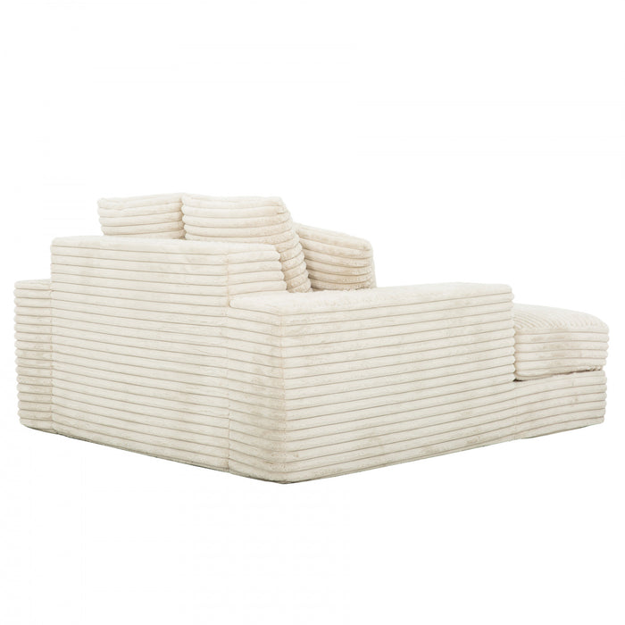 Fauteuil long Snug de Sealy de 68 po avec mousse - beige