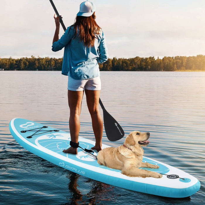 Grand Tableau Gonflable De Sup Goplus, Tableau De Pagaie Portable Avec Des Anneaux 5d