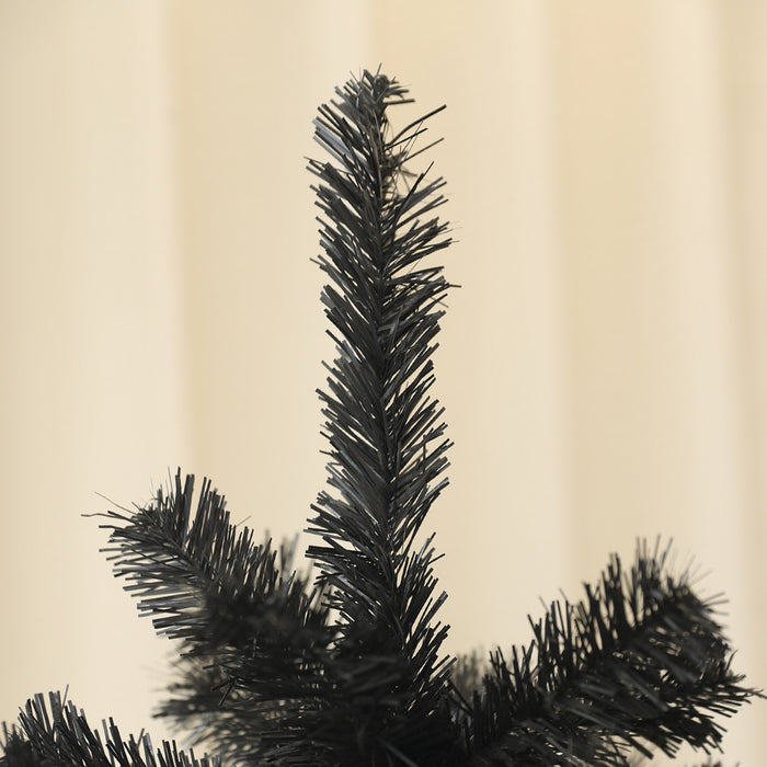 Homcom Sapin De Noel Artificiel De 5 Pieds Avec Ouverture Automatique, Noir