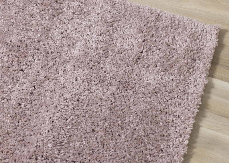 Tapis Taylor a poils longs confort rose, 6'7\" x 9'6\"