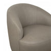 Lukas Contemporary Modern Upholstered Swivel Accent Chair in Taupe | Fauteuil d’appoint pivotant moderne contemporain Lukas en tissu taupe