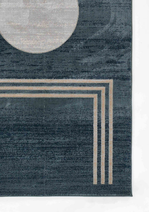 Tapis Contemporain Erisa 7'9\" x 9'10\" en Bleu