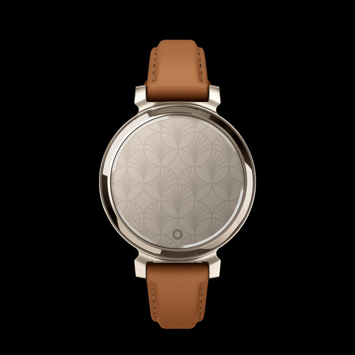 Garmin Lily™ 2 Montre Connectee - Suivi De La Sante Avec Lentille A Motif Elegant, Ecran Tactile - Creme Or