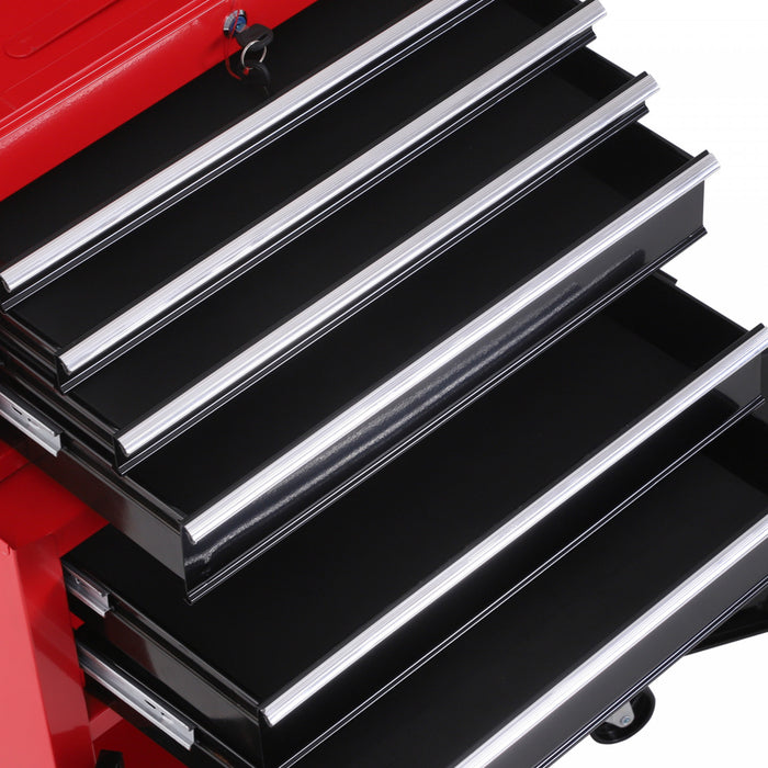 Homcom Coffre A Outils Amovible A 6 Tiroirs Avec Roulettes