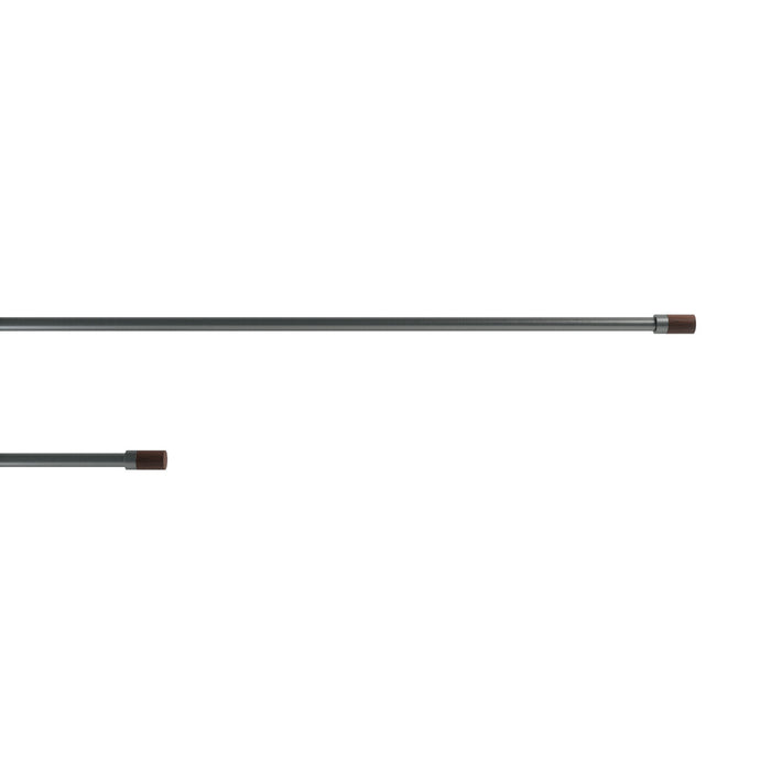  Tringle à rideaux extensible Blok de Umbra gris métallisé de 1 po - 36 po à 72 po