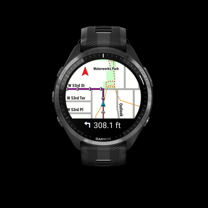 Garmin Forerunner® 965 Montre Gps Intelligente - Suivi De Fitness Avec Gps Multi-bande - Noir