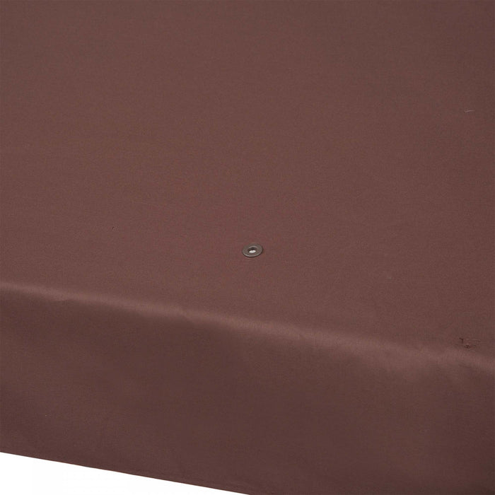 Toile De Rechange Pour Pavillon Tonnelle Tente Polyester Haute Densite Impermeabilise 180 G/mĠ 3 X 4 M Chocolat