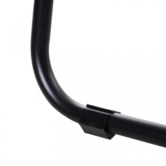 Soozier Sation De Pompe Traction Bar Support D'entrainement Avec Sangles Home Gym Noir