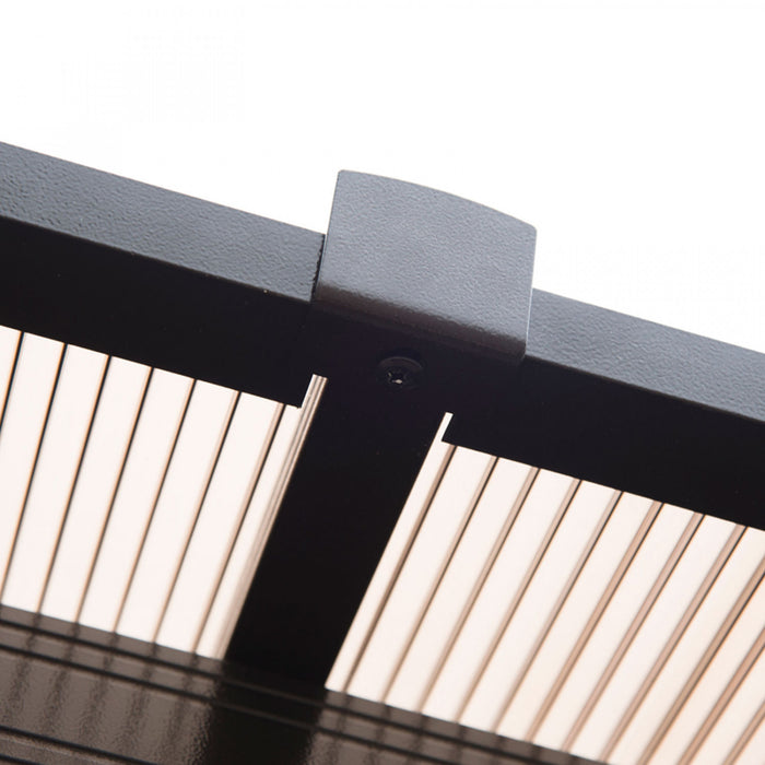 Outsunny 12'l X 10'w Hard Top Gazebo Canopy Sunshelter Pare-soleil Impermeable Avec Parois Laterales Et Moustiquaire