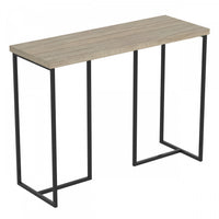Console de 39 po - taupe foncé avec métal noir