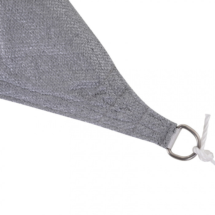 Outsunny 10 Pi X 10 Pi Carre Auvent Voile De Soleil Ombre Jardin Couverture Uv Protecteur Exterieur Terrasse Pelouse Abri Avec Sac De Transport Gris