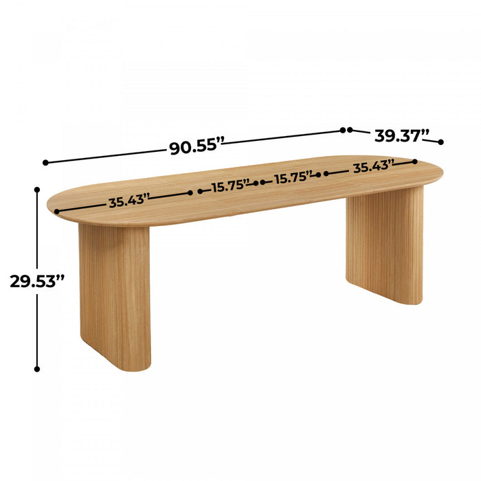 Table a manger extensible Lucas, finition chene
