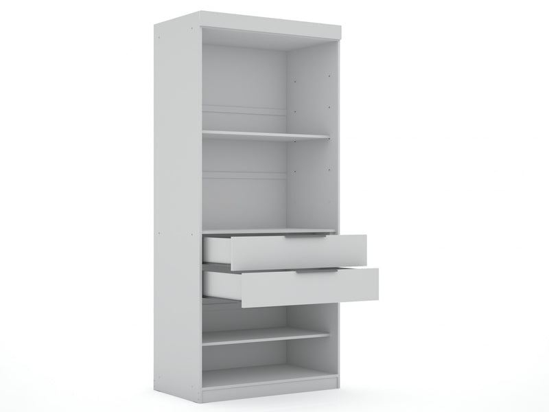 Armoire contemporaine moderne Mulberry 36\" en blanc
