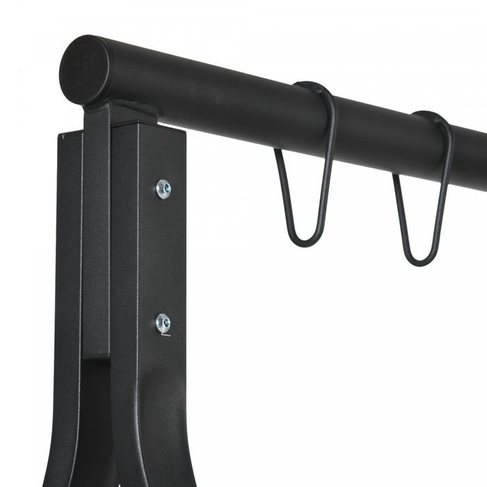 Outsunny Support De Balancoire, Capacite De Poids De 528 Lb, Noir