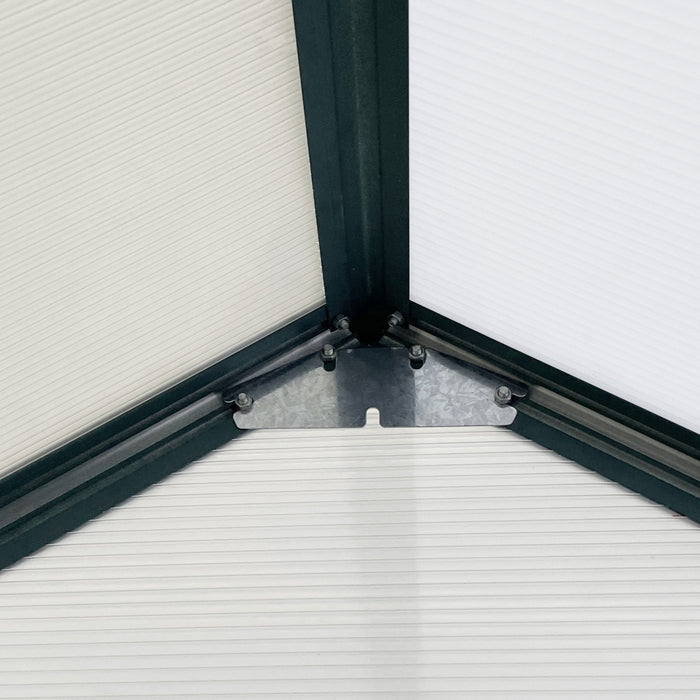 Outsunny Serre exterieure en polycarbonate 6' x 12' x 6,5'