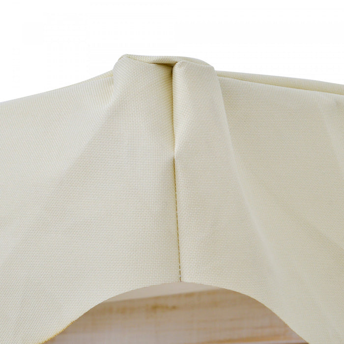 Outsunny Balancelle De Jardin 2 Places Avec Support, Auvent Et Coussin, Banc De Balancoire En Bois Pour L'exterieur