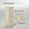 HOMCOM 4 Drawer File Cabinet Lockable Filing Cabinet for A4 Letter Oak