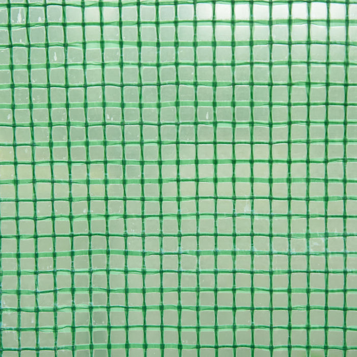 Outsunny 5' X 4' X 7' Serre De Jardin Adossee Serre Adossee Porte Zippee Enroulable Acier Pe Haute Densite Vert