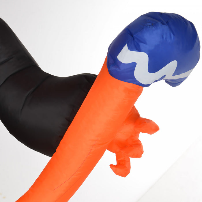 Homcom Gonflable Fantome De Citrouille D'halloween Avec Marteau Led 10 Pi