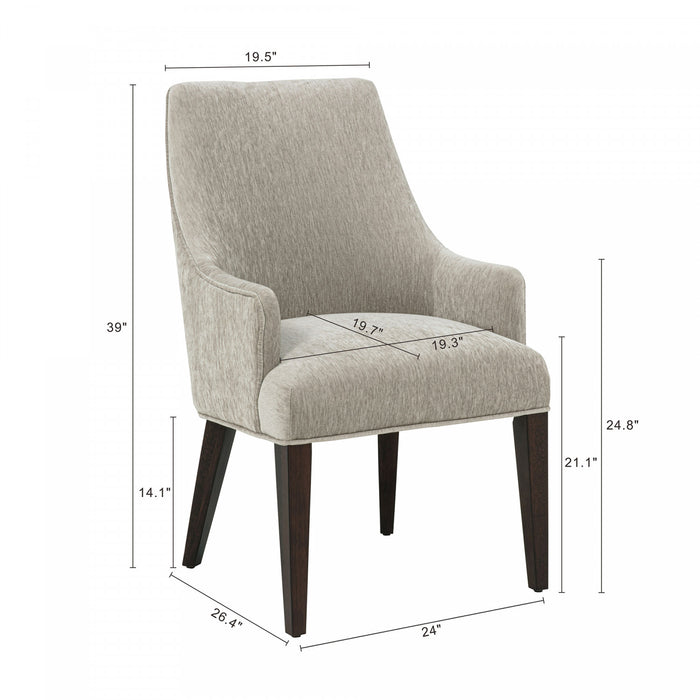 Ensemble de 6 chaises de salle a manger Beever Modern en taupe