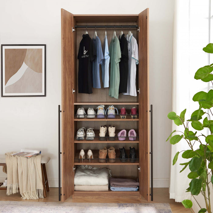 Armoire moderne Lee 32\" en brun dore