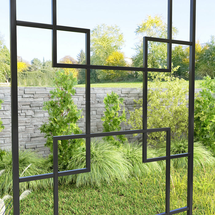 Outsunny Lot De 4 Treillis De Jardin 72\" Pour Roses, Vigne, Clematite
