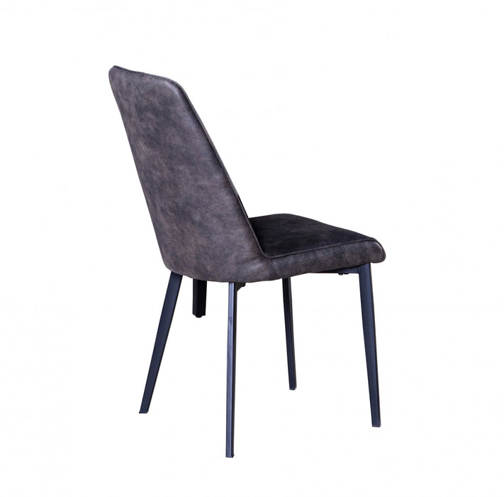 Chaise De Salle A Manger Sumatra En Tissu Gris (ensemble De 2)