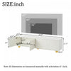 Emily Cloud-Shape TV Cabinet Entertainment Center with Storage | Emily meuble TV en forme de nuage – centre de divertissement avec rangement