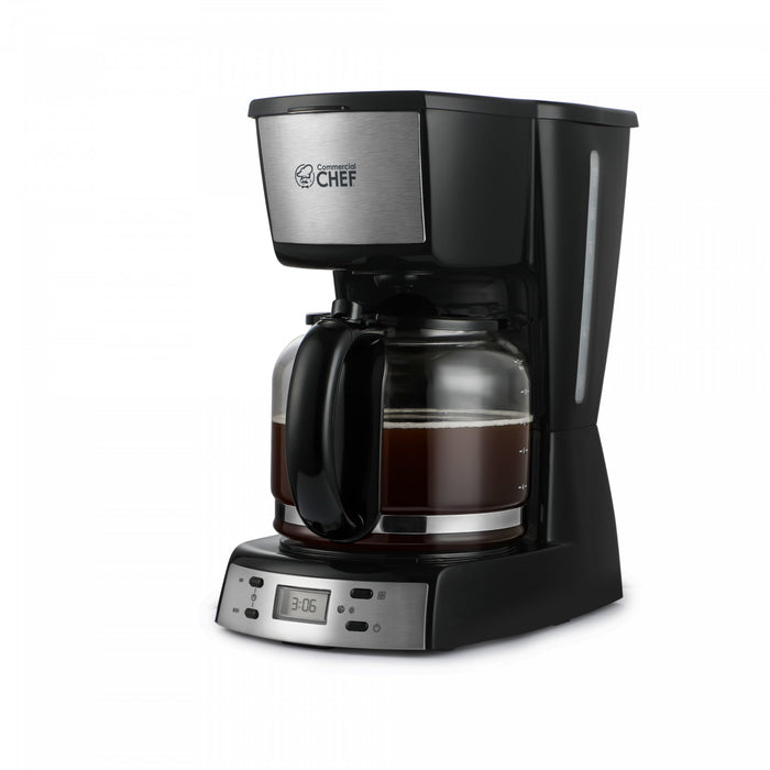 Cafetiere numerique professionnelle CHM serie CHCM12B, 12 tasses, avec verseuse en verre