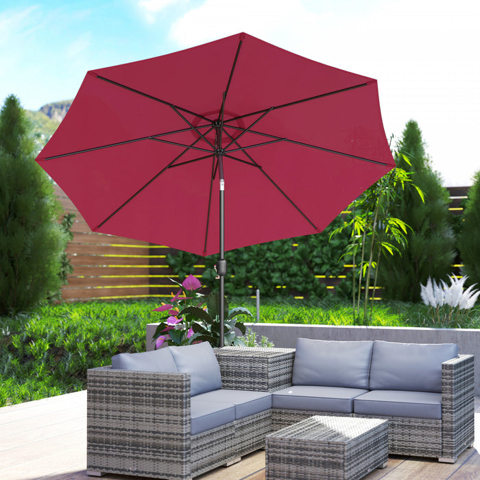 Outsunny Parasol Rouge