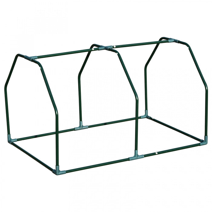 Outsunny 39\" X 28\" X 24\" Portable Mini Serre Pe Grow House Avec Fermeture Eclair Porte Jardinage Plante Couverture Cadre En Acier