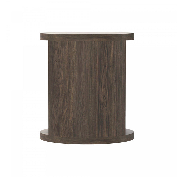 Table d’appoint contemporaine Alure 20\" en noyer