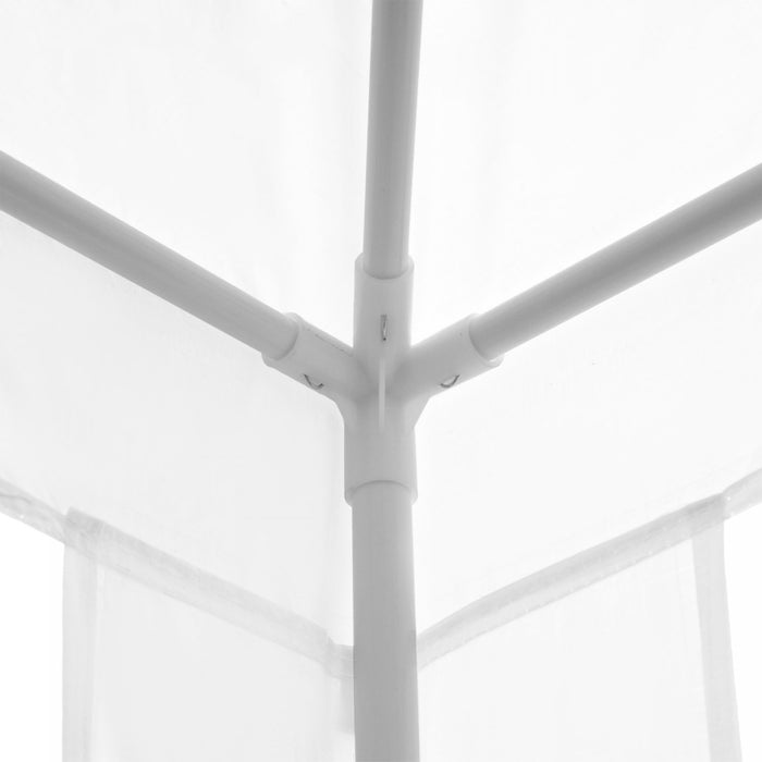 Outsunny Tonnelle De Tente De Fete Portable 9' X 9' Avec Pieds, Blanc