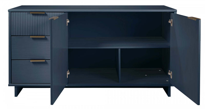Buffet Granville Moderne 55\" en bleu minuit