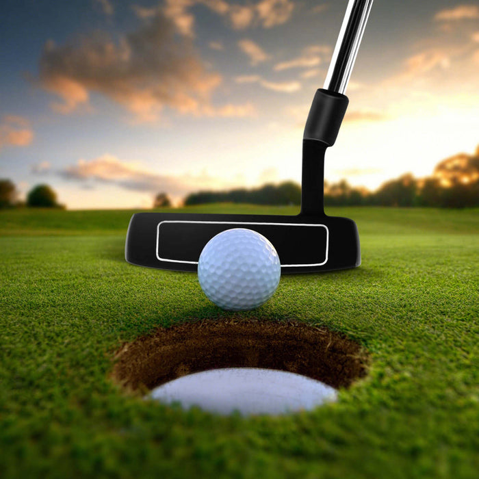 Ultimate 35\" Golf Putter Mallet Style Putter Avec Poignee En Caoutchouc D'aide A L'alignement Et Couvercle De Tete