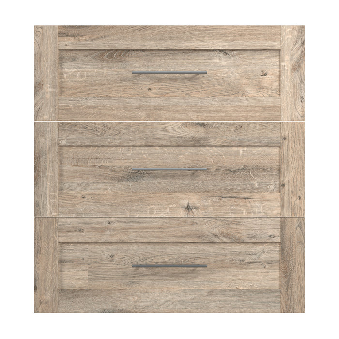 Ensemble de 3 tiroirs Pur de Bestar pour organisateur de garde-robe de 36 po (L) - brun rustique