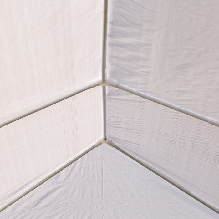 Outsunny 19'x9' Tente De Fete Gazebo Evenement Exterieur Canopee Jardin Pare-soleil Avec Moustiquaire Amovible
