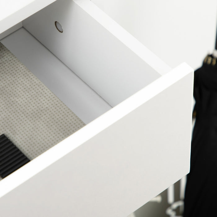 HOMCOM Armoire de rangement pour chaussures moderne avec portes rabattables