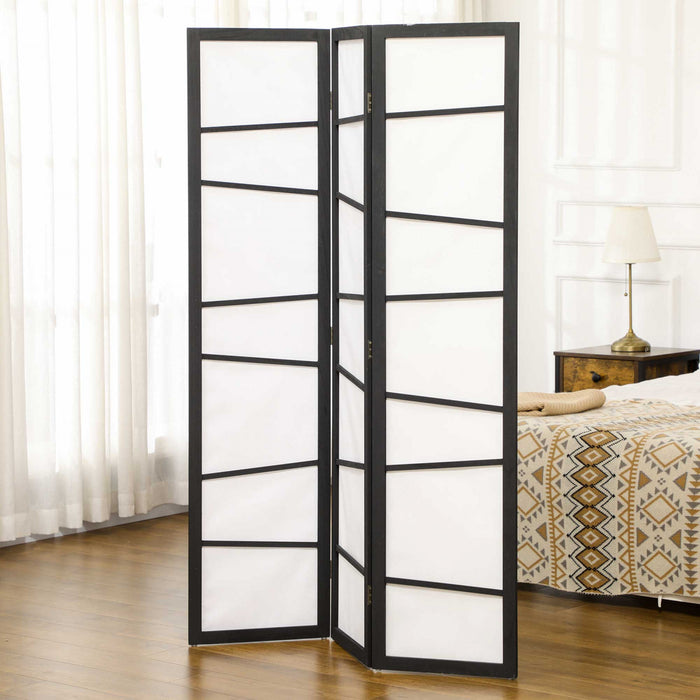 Homcom Paravent De Separation Pliable A 3 Panneaux Pour Chambre