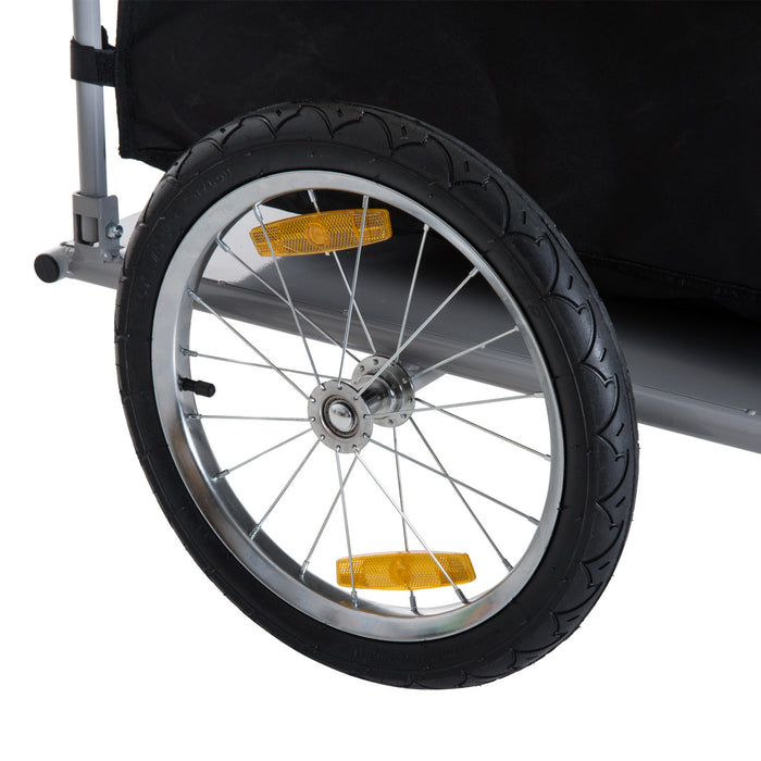 Remorque Pour Bicyclette, Remorque De Chargement Pour Bicyclette, Chariot De Jardin Utilitaire, Porte-outils Avec Couvercle Amovible