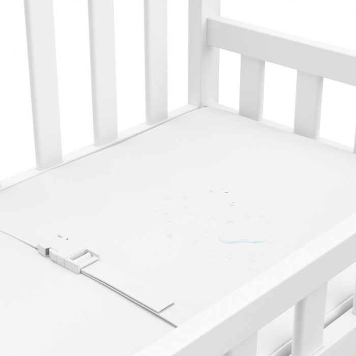 Table a langer Graco avec matelas a langer resistant a l’eau – Blanc