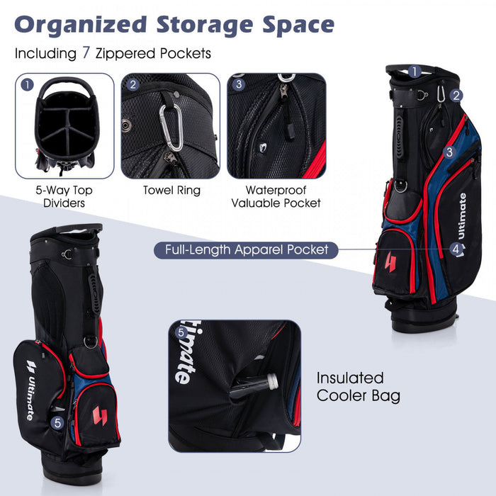 Ultimate Men's Complete Golf Club Set Golf Club Package Set Incl 460cc Avec Capuchon Bleu